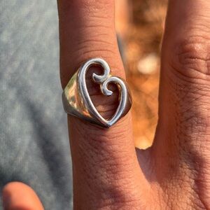 & Other Stories Silver Heart Ring